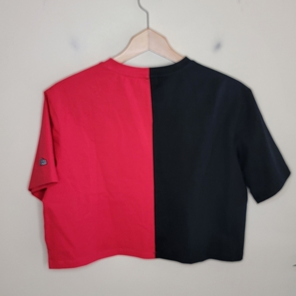 NWT Hype & Vice | Ohio State Buckeyes Brandy Cropped Colorblock Graphic Tee - Picture 4 of 5